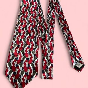 Oscar de la Renta Vintage 90s All Silk Patterned Neck Tie